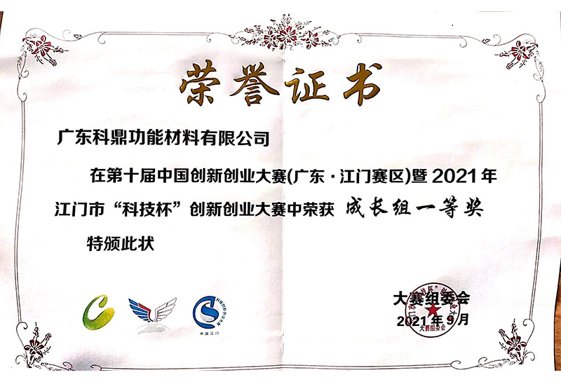 2021年创新大赛证书
